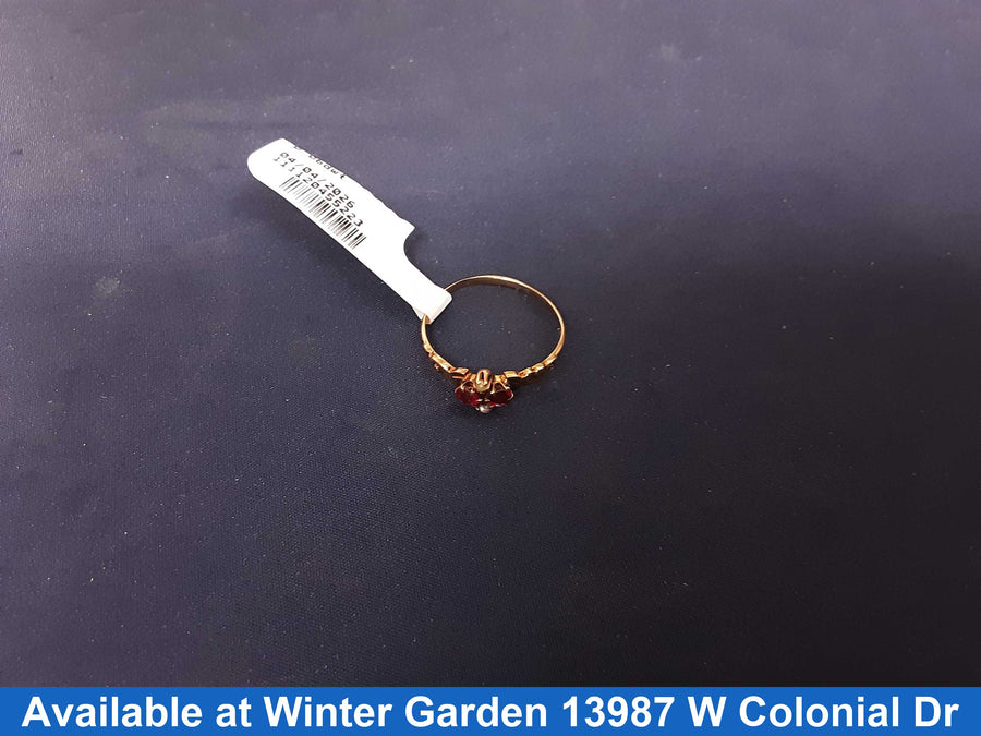 Women's Ring - Yellow Gold 10k (.417) 1.2 grams Size 7.5