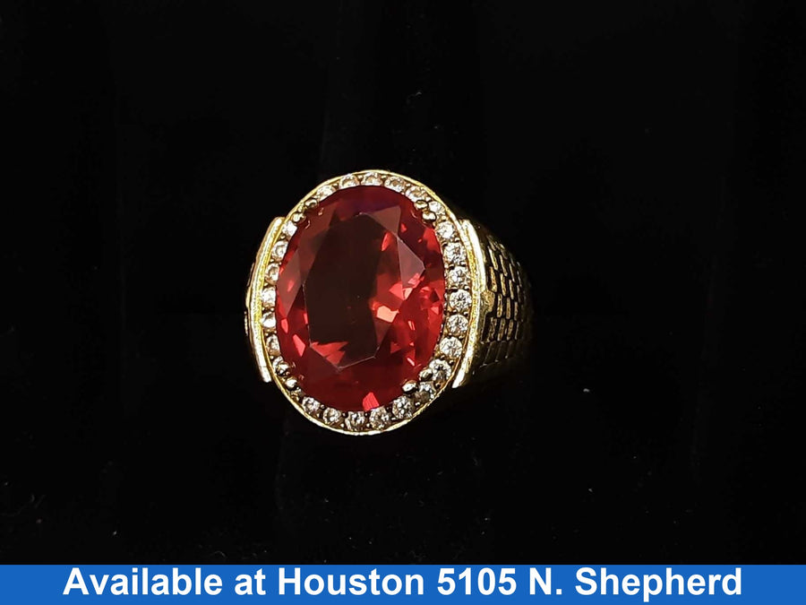Women's Ring - Solitaire - Yellow Gold 10k (.417) 22.1 grams Size 10.5
