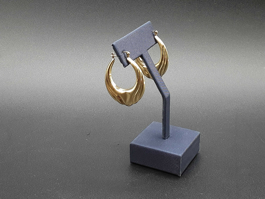 Bangle Earrings - Yellow Gold 10k (.417) 3.8 grams