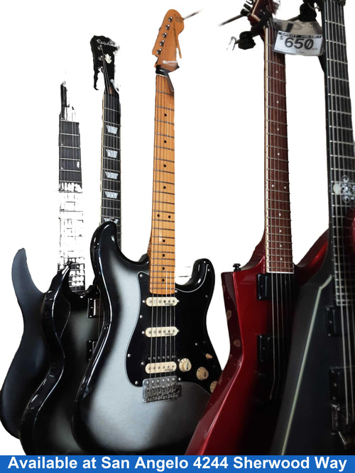 Vintage Anniversary Series Black Electric Classic Guitar