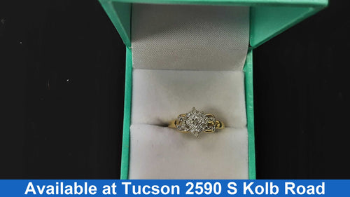 Women's Ring - Yellow Gold 10k (.417) 2.9 grams Size 10.5
