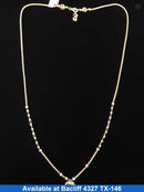 Bead Chain - Yellow Gold 14k (.585) 6.1 grams 21 inch