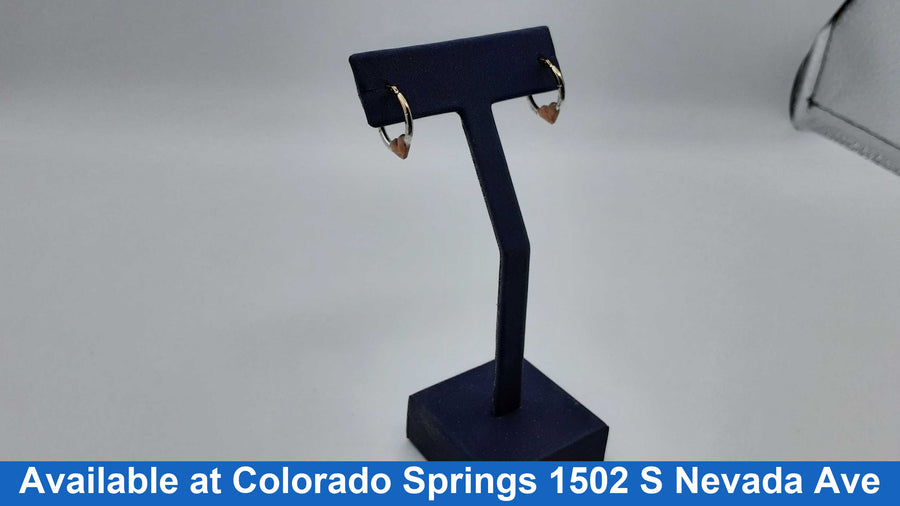 Hoop Earrings - Yellow Gold 10k (.417) 0.4 grams