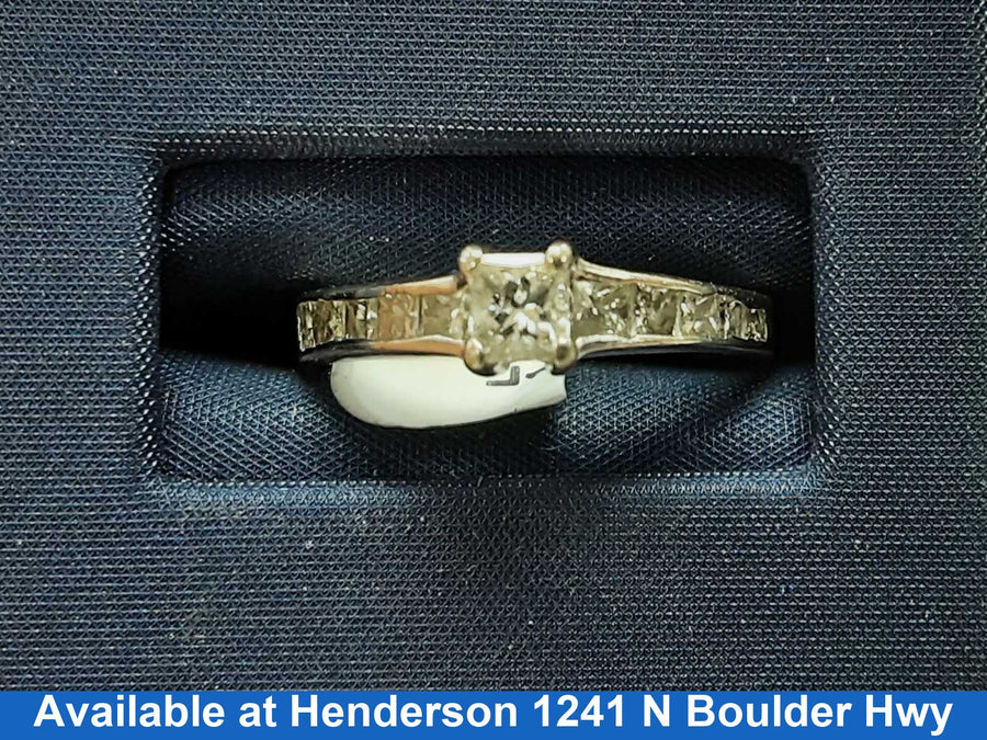 Women's Ring - Anniversary - White Gold 14k (.585) 2.2 grams Size 20