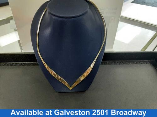 Woven Chain - Yellow Gold 14k (.585) 11.8 grams 162 inch