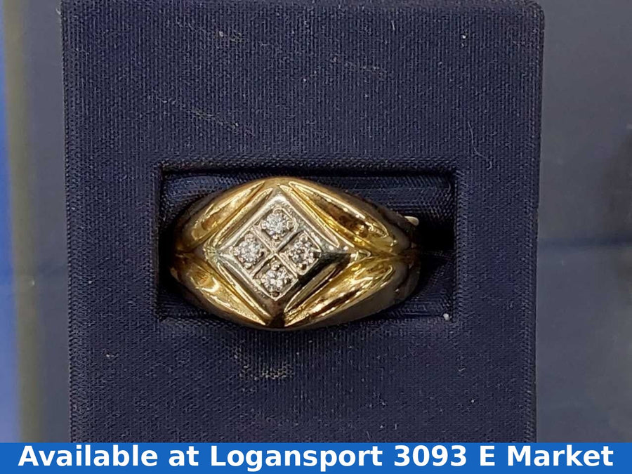 Men's Ring - Yellow Gold 10k (.417) 8.2 Grams Size 9