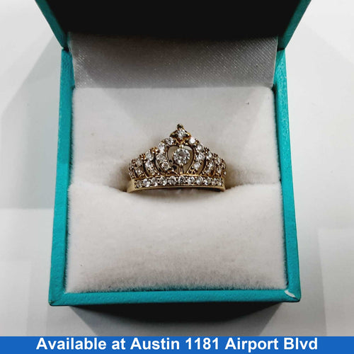 Women's Ring - Yellow Gold 10k (.417) 2.3 grams Size 6.5