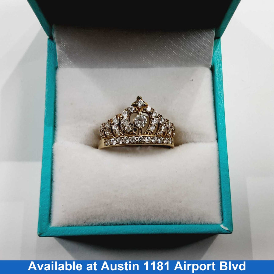 Women's Ring - Yellow Gold 10k (.417) 2.3 grams Size 6.5