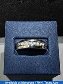 Ring - Wedding Band - White Gold 14k (.585) 5.1 grams Size 11.5