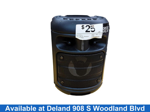 Quikcell Party Beat Pulse Black Portable Speaker