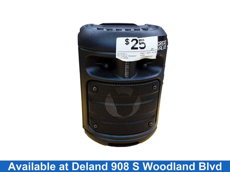 Quikcell Party Beat Pulse Black Portable Speaker