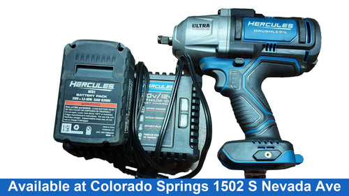 Hercules Hcb85k1 Blue Cordless Impact Drill