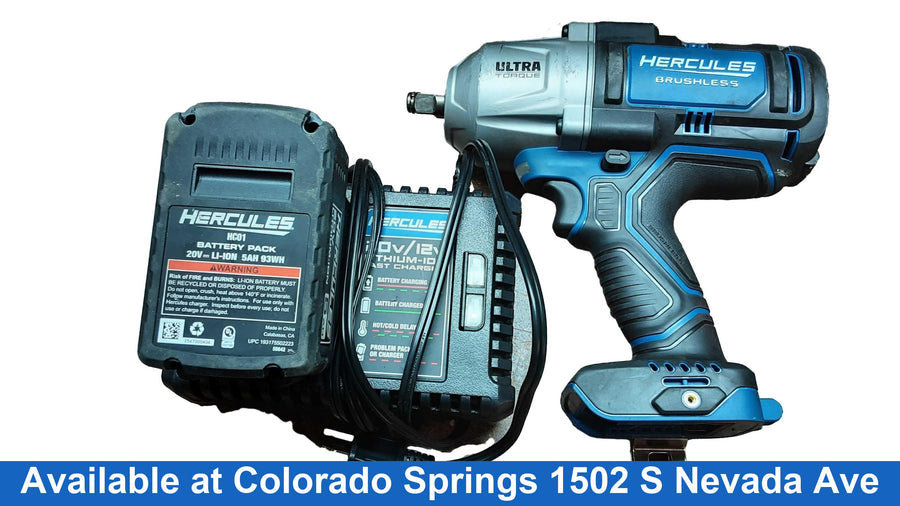 Hercules Hcb85k1 Blue Cordless Impact Drill