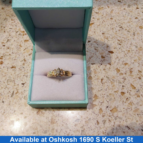 Ring - Wedding Set - Yellow Gold 14k (.585) 3.5 grams Size 7.5