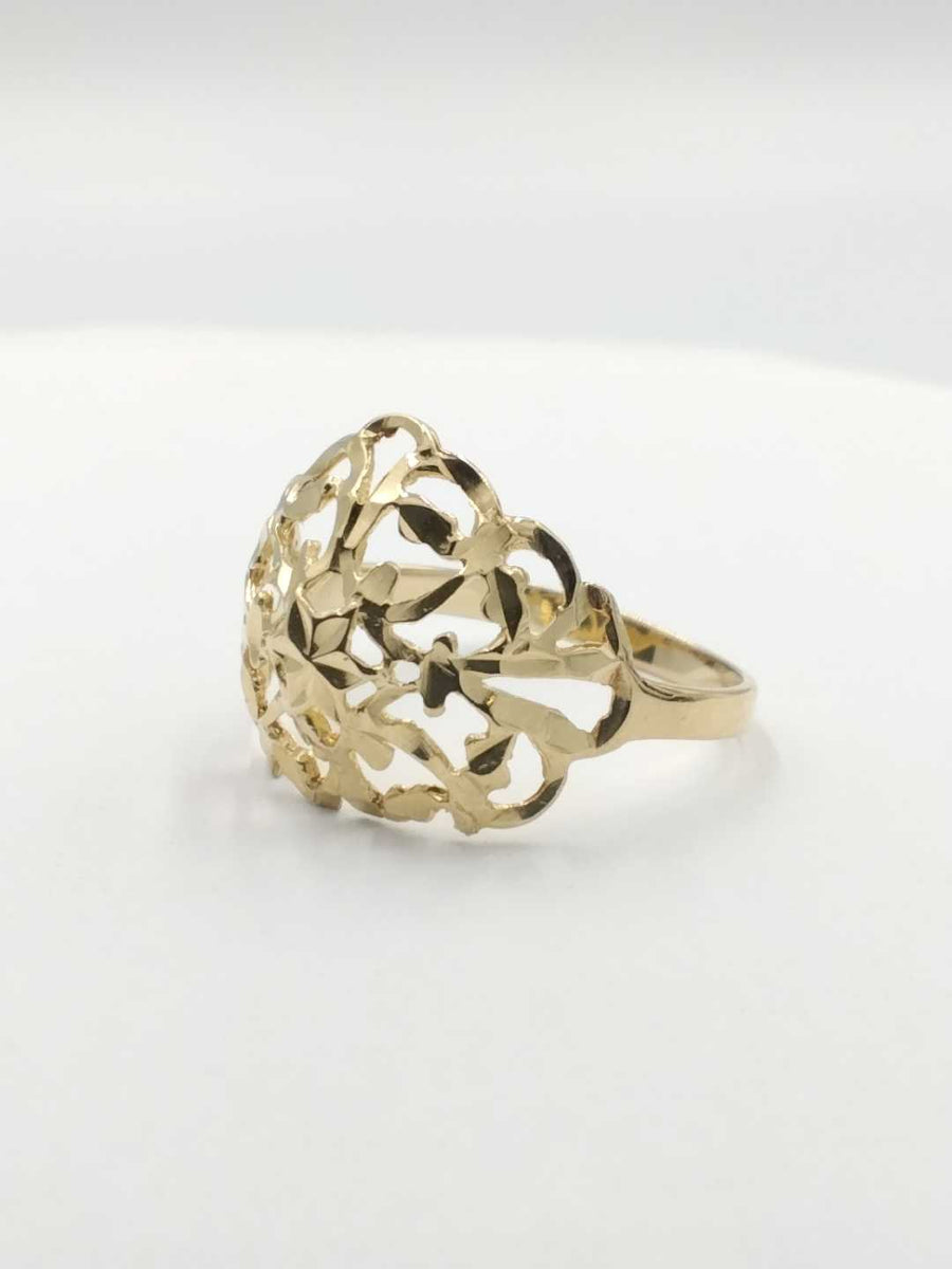 Women's Ring - Yellow Gold 14k (.585) 2.3 grams Size 10