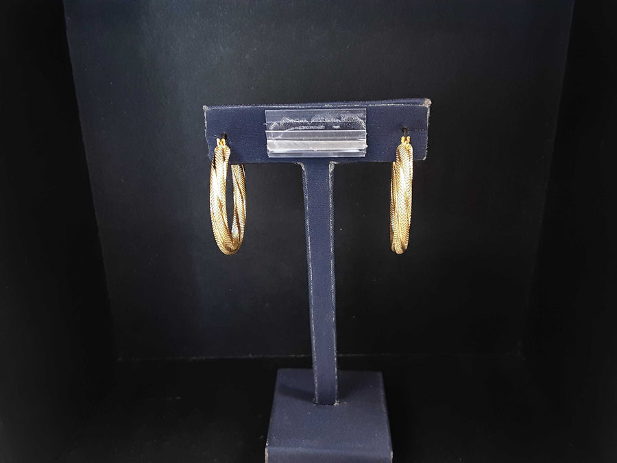 Hoop Earrings - Yellow Gold 14k (.585) 4.5 grams