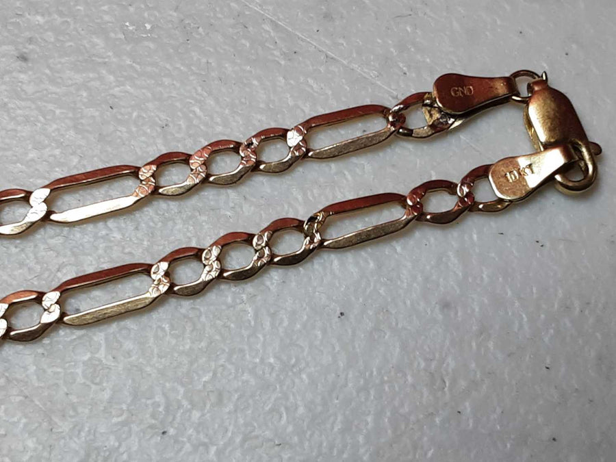 Figaro Chain - Yellow Gold 10k (.417) 3.3 grams 16 inch