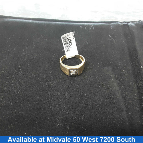 Men's Ring - Yellow Gold 10k (.417) 2.9 grams Size 20
