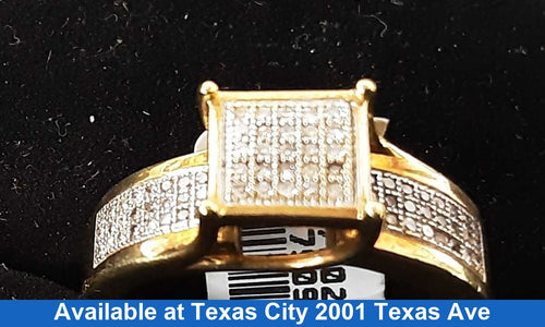 Women's Ring - Yellow Gold 10k (.417) 4.6 grams Size 8