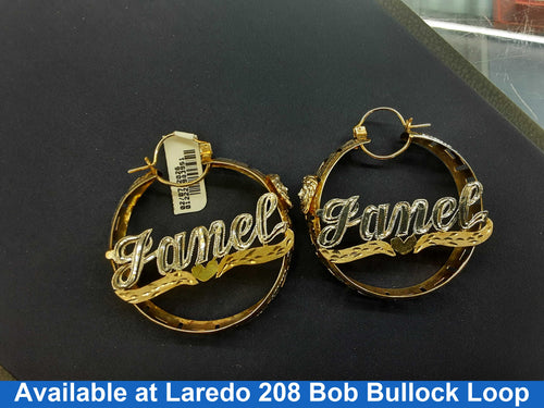 Bangle Earrings - Yellow Gold 10k (.417) 16 grams