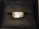 Ring - Wedding Set - Yellow Gold 10k (.417) 3.5 grams Size 6.5