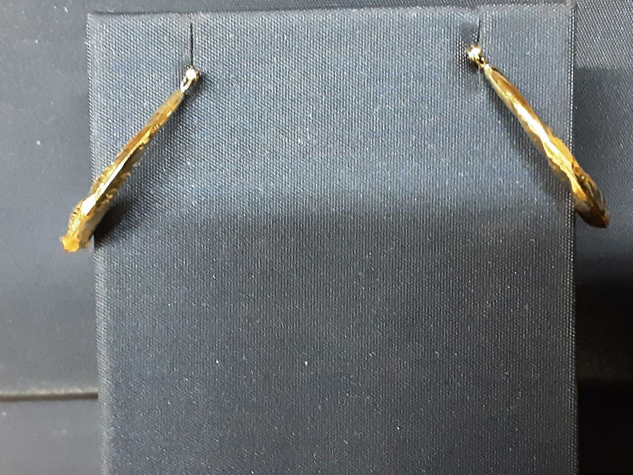 Hoop Earrings - Yellow Gold 14k (.585) 1.3 grams