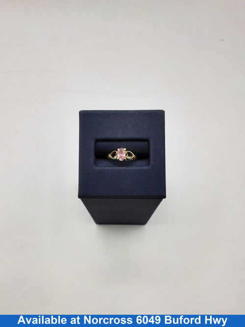 Women's Ring - Solitaire - Yellow Gold 14k (.585) 1.1 grams Size 20