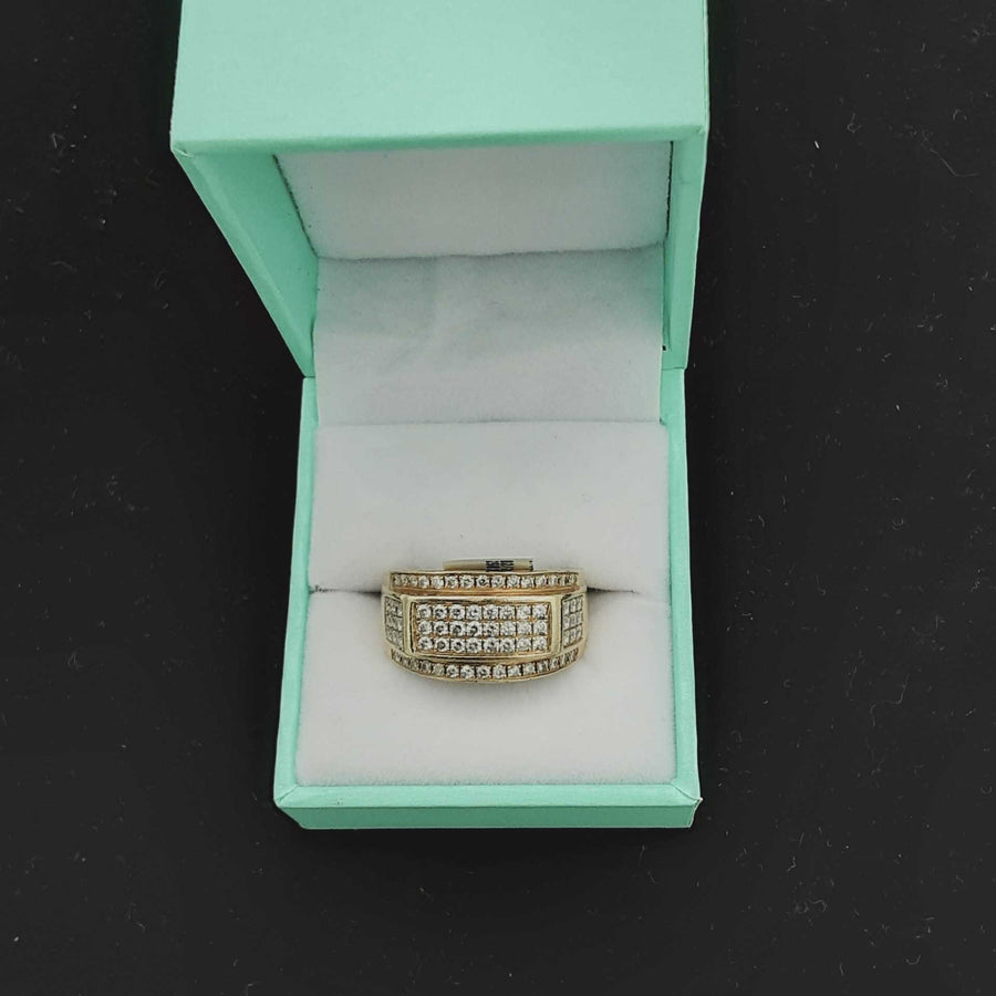 Men's Ring - Yellow Gold 10k (.417) 7.7 grams Size 10