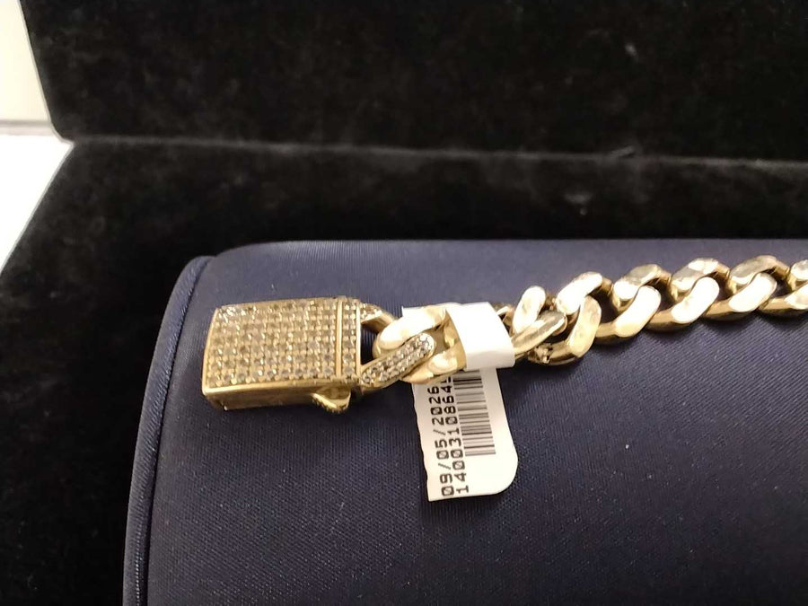 Cuban Link Bracelet - Yellow Gold 14k (.585) 14.2 grams 6 inch