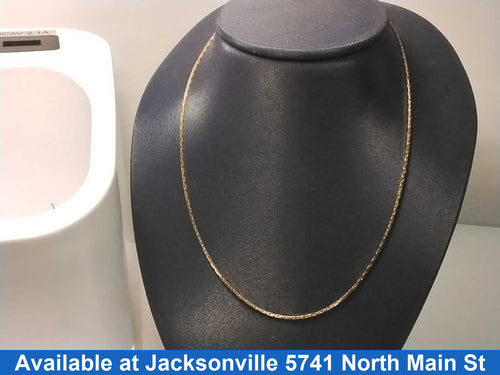 Box Chain - Yellow Gold 14k (.585) 2.8 grams 19 inch
