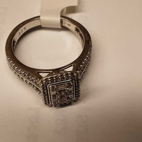 Ring - Engagement Set - Silver 4.6 grams Size 7