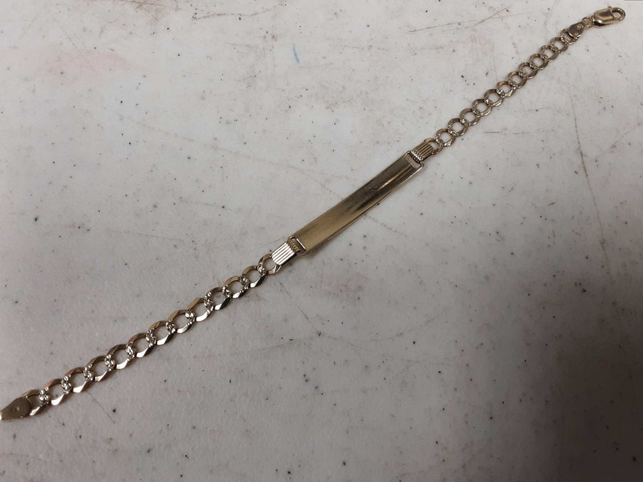 ID Bracelet - Yellow Gold 14k (.585) 6.3 grams 7 inch