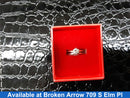 Women's Ring - Solitaire - White Gold 14k (.585) 5 grams Size 20