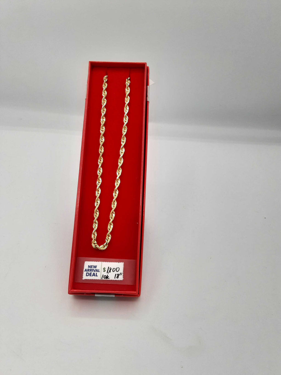 Rope Chain - Yellow Gold 10k (.417) 19.7 grams 22 inch
