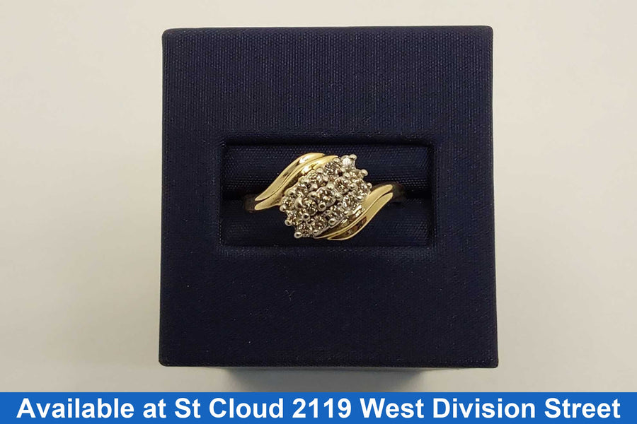 Women's Ring - Yellow Gold 14k (.585) 2.3 grams Size 9