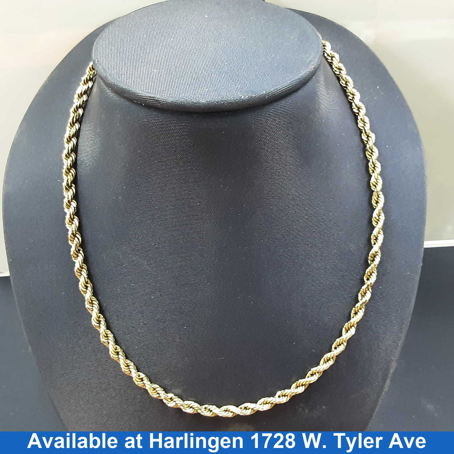 Rope Chain - Yellow Gold 10k (.417) 13.7 grams 20 inch