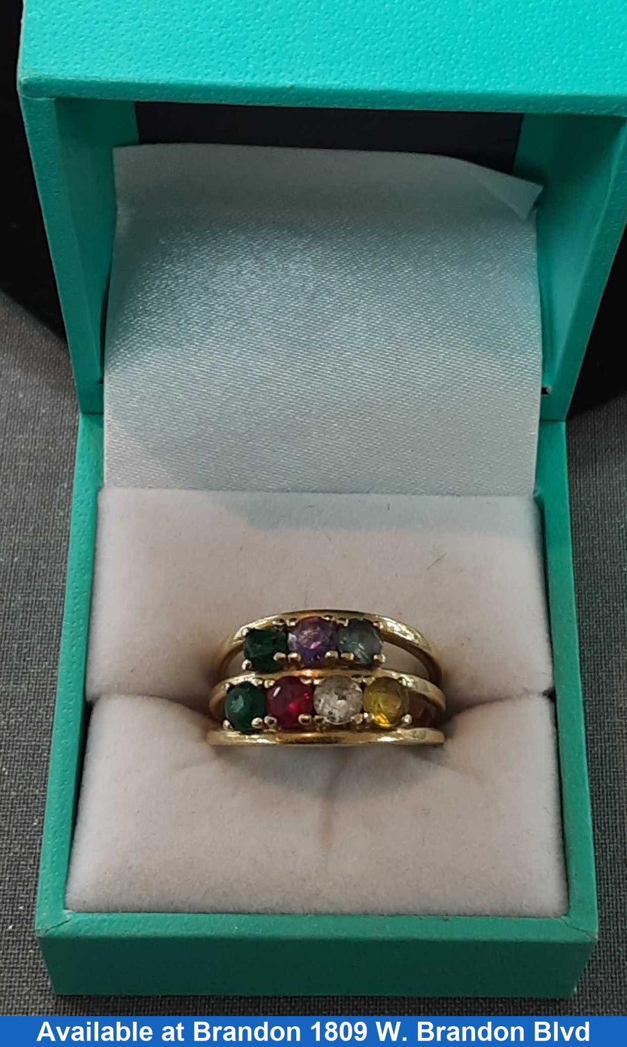 Women's Ring - Mother's - Yellow Gold 14k (.585) 6 grams Size 8