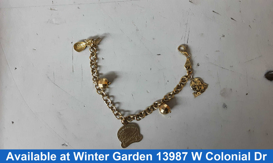 Link Bracelet - Yellow Gold 14k (.585) 14.1 grams 7 inch