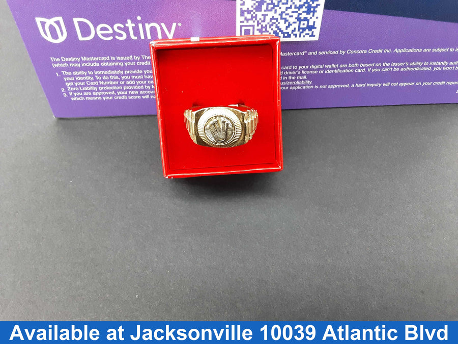 Men's Ring - Yellow Gold 10k (.417) 10.1 grams Size 13.5