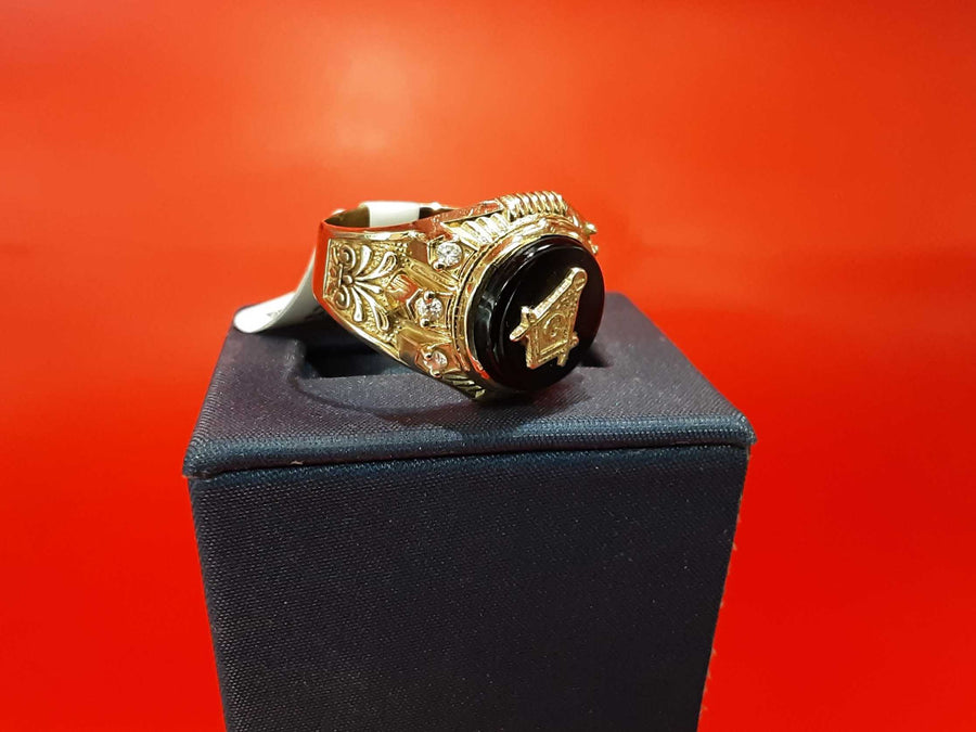 Men's Ring - Yellow Gold 10k (.417) 3.5 Grams Size 9
