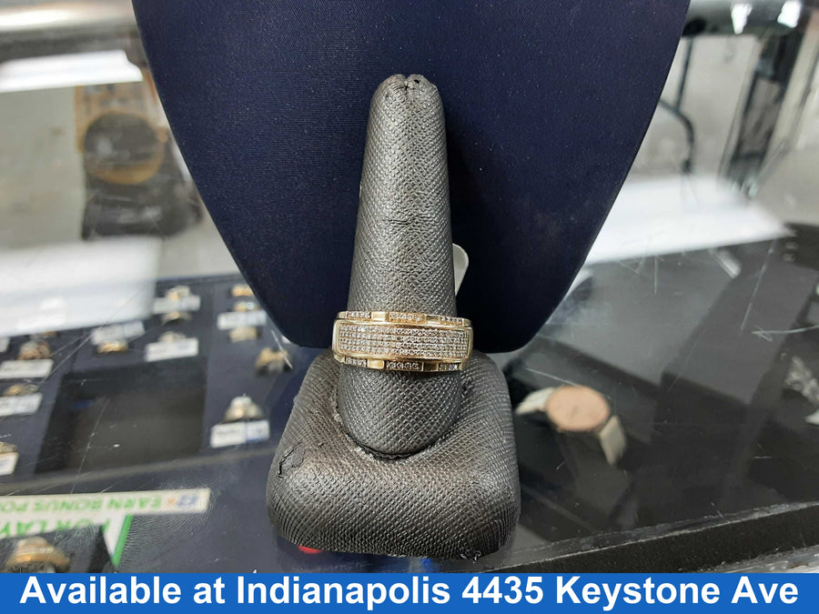 Men's Ring - Yellow Gold 10k (.417) 7 grams Size 10.5