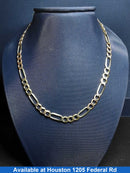 Figaro Chain - Yellow Gold 14k (.585) 20.2 grams 24 inch