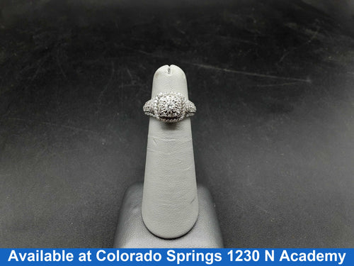 Women's Ring - White Gold 10k (.417) 4.4 grams Size 5.5