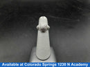 Women's Ring - White Gold 10k (.417) 4.4 grams Size 5.5