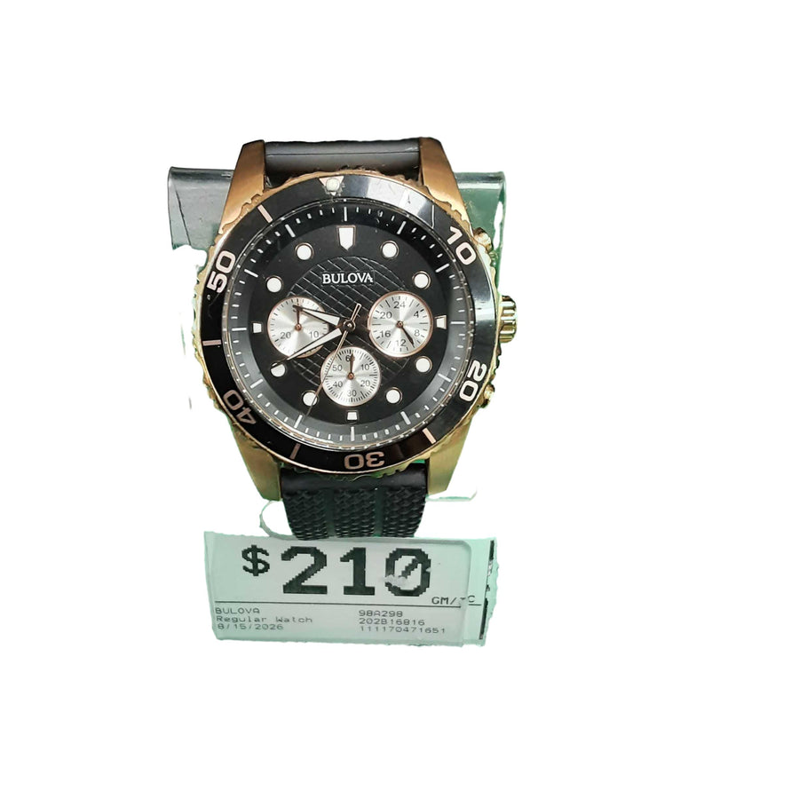 Bulova 98a298 Black Regular Watch