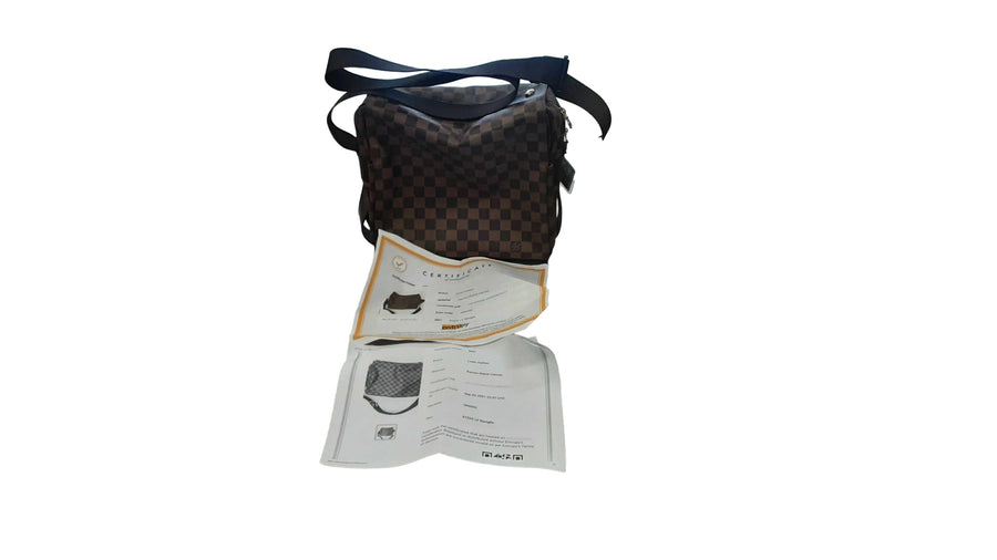 Louis Vuitton Damier Ebene Canvas Brown Purse / Handbag