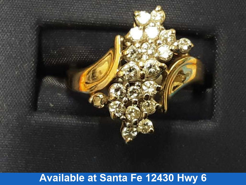 Women's Ring - Yellow Gold 14k (.585) 5.2 grams Size 8