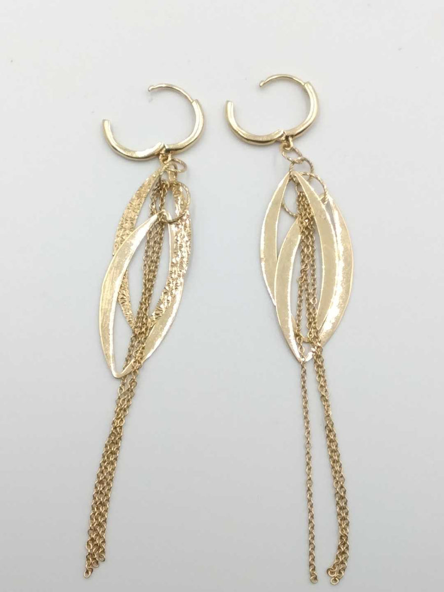 Jacket Earrings - Yellow Gold 14k (.585) 3.9 grams
