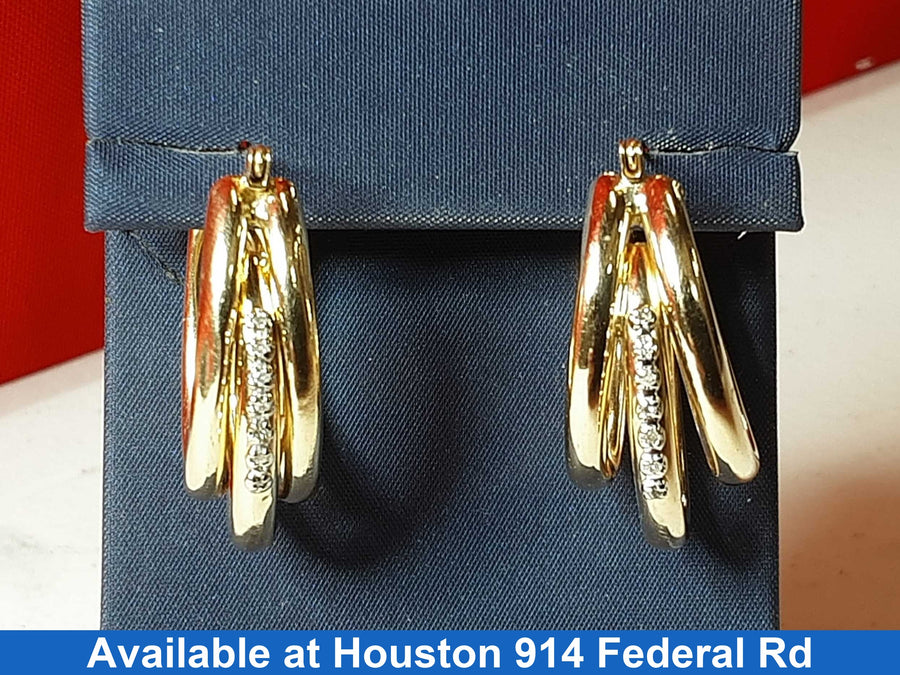 Bangle Earrings - Yellow Gold 14k (.585) 3.5 grams