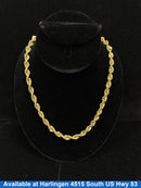 Rope Chain - Yellow Gold 10k (.417) 18 grams 24 inch
